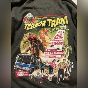 UniversalStudios Halloween Horror Nights Hoodie Medium Terror Tram Exterminatorz